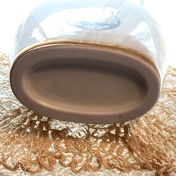 Vintage “Art Of Chokin” 24kt Gold Edged Vase (10”);  Wagon with Flowers; Japan - Picture 5 of 8